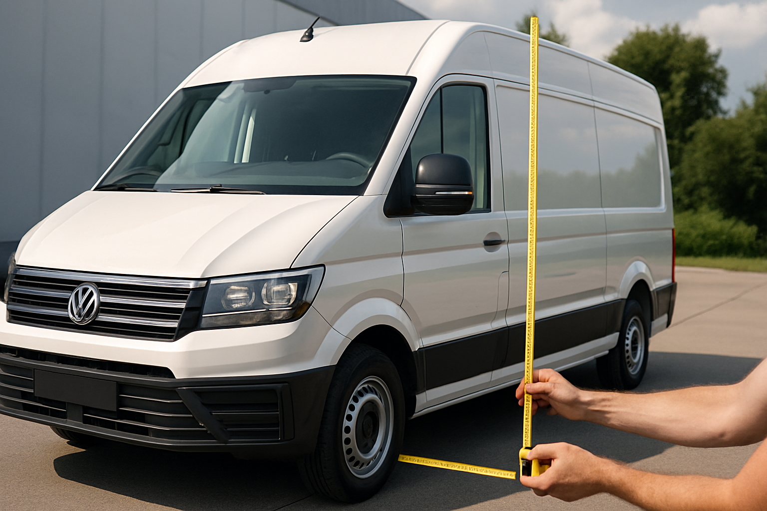Belangrijke afmetingen van bestelbussen van Volkswagen